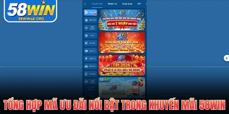 Khuyến Mãi 58Win - Hệ Thống Ưu Đãi Theo Cấp Bậc 2025 1 khuyến mãi 58Win